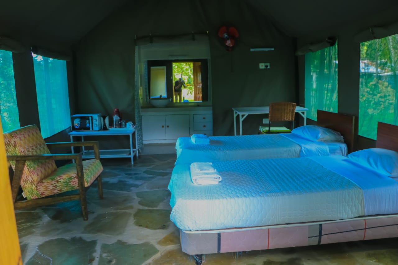 bomani resort tent interior